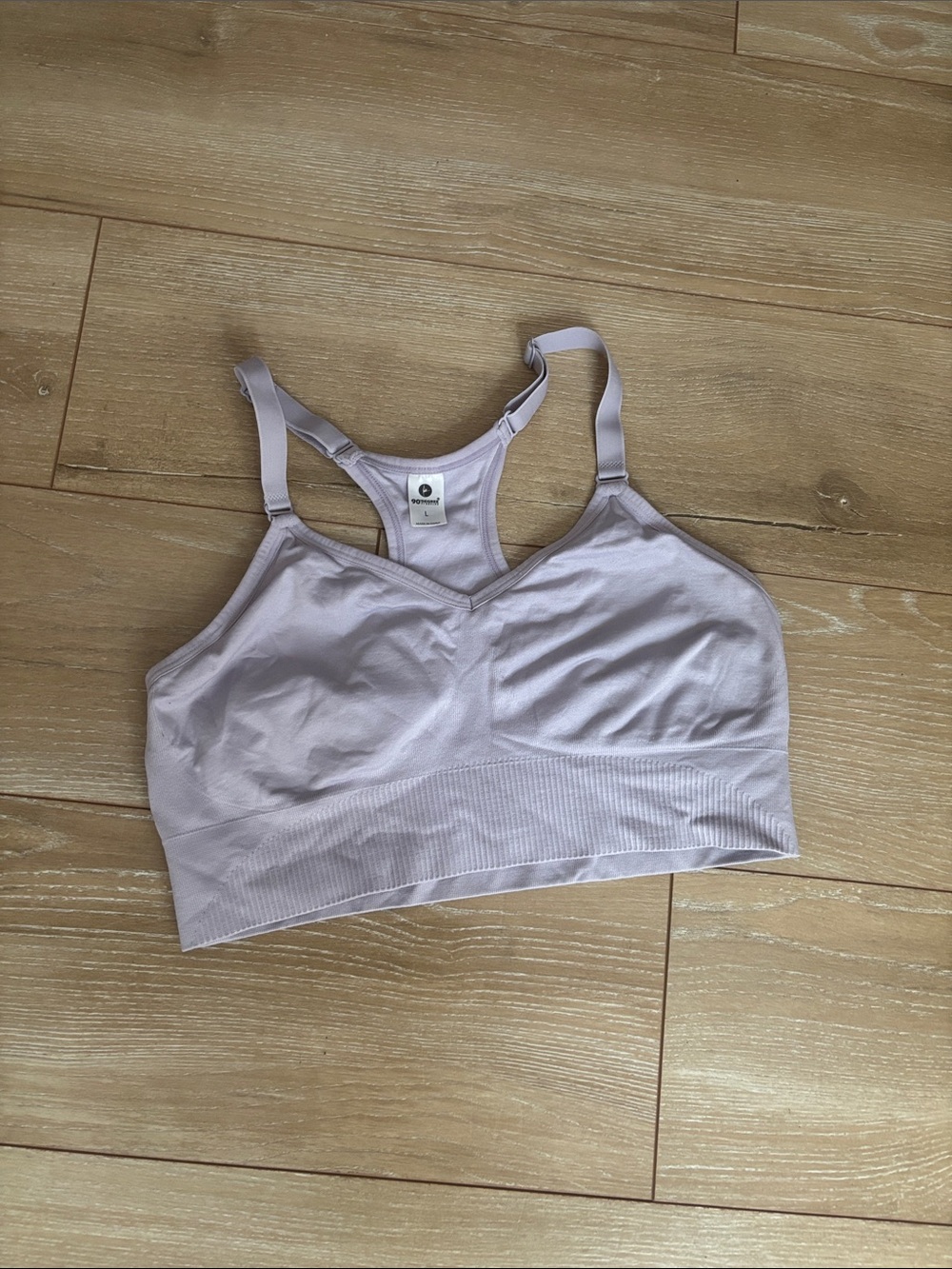 90 degree Lavender Racerback Sports Bra size Large - Picture 7 of 8